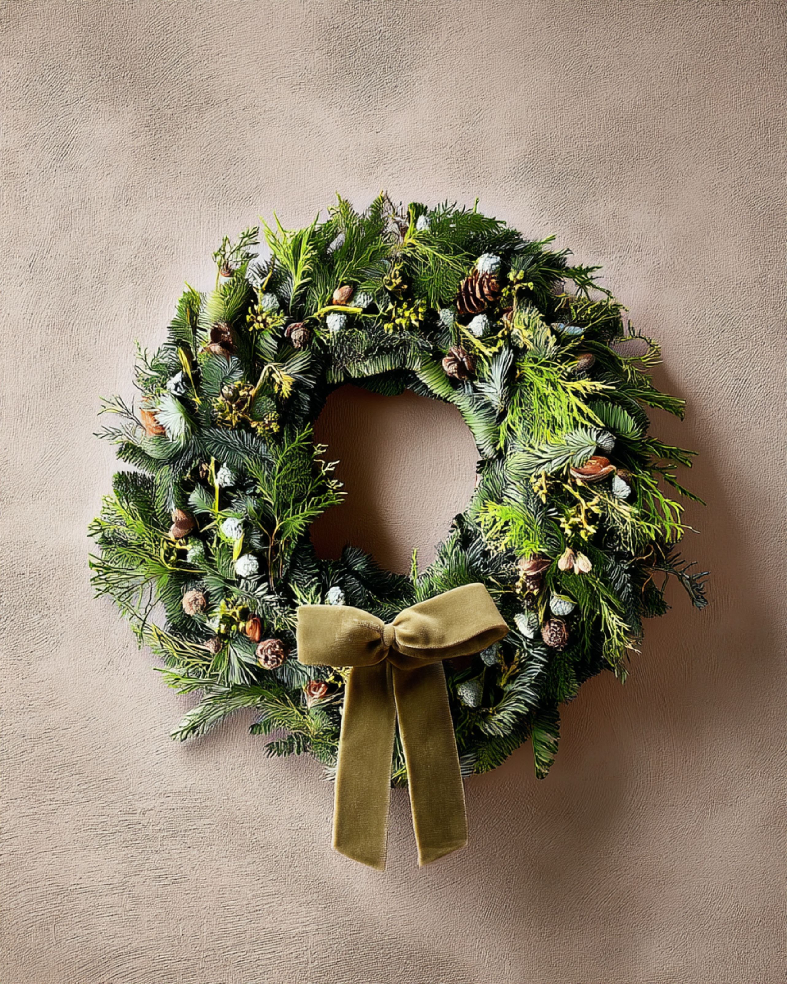 Christmas Wreath - Olive Green