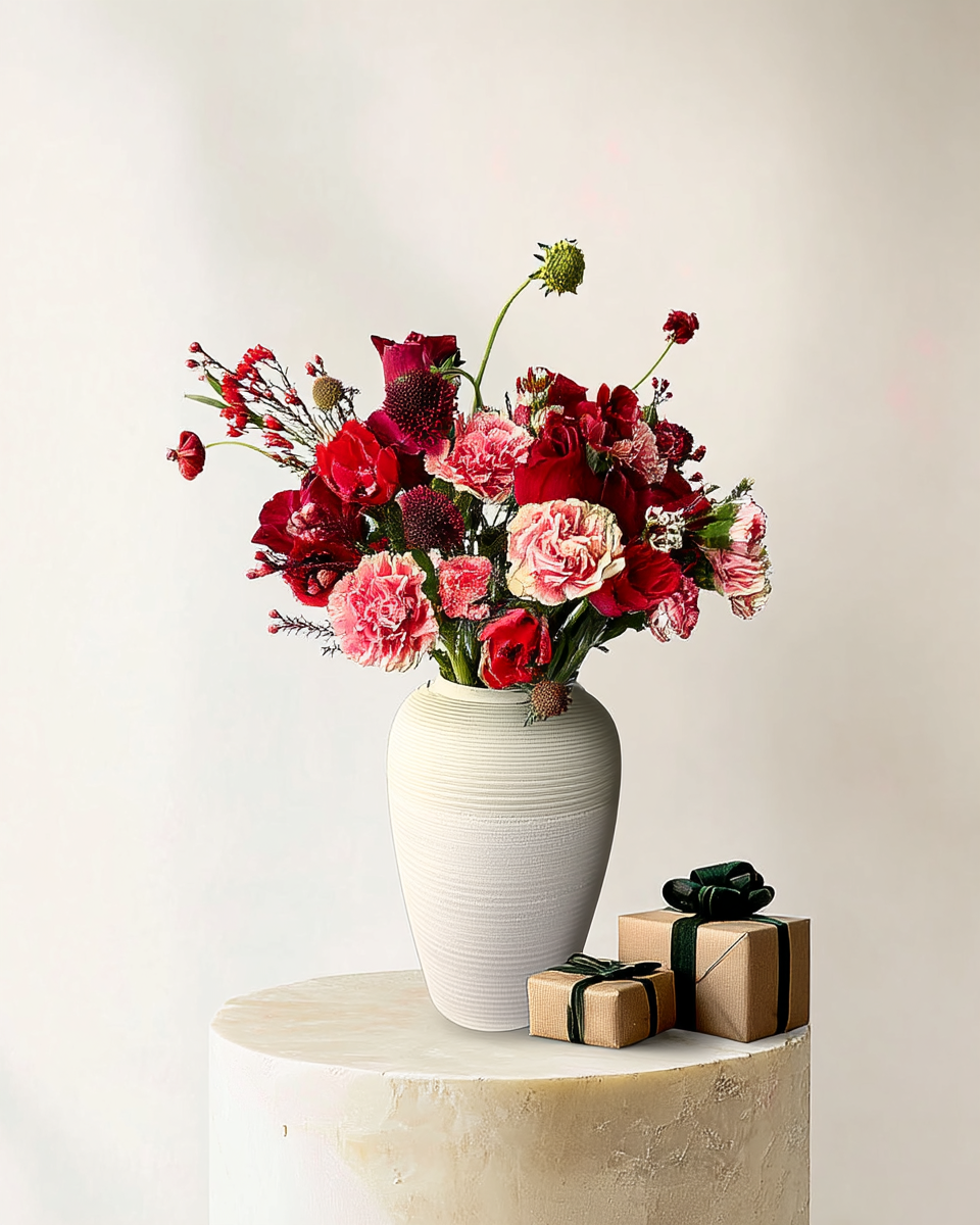 Chameleon Red in Vase